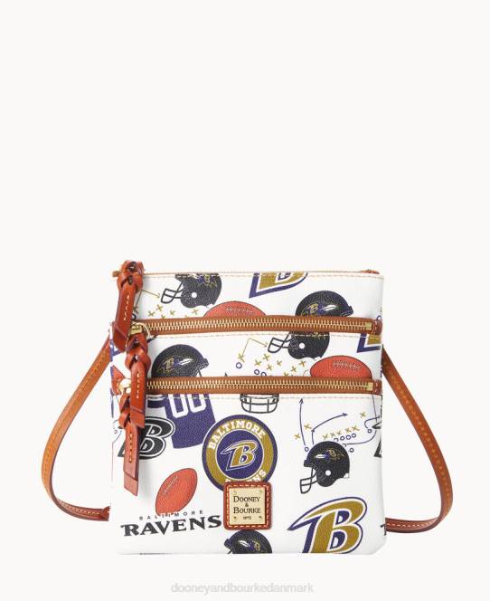 Dooney & Bourke nfl n s tredobbelt lynlås crossbody JV0J1926 poser ravne