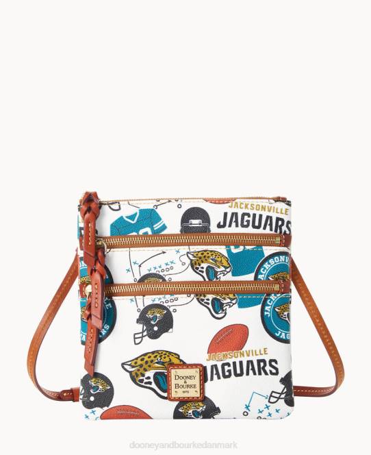 Dooney & Bourke nfl n s tredobbelt lynlås crossbody JV0J1930 poser jaguarer