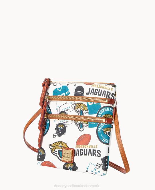 Dooney & Bourke nfl n s tredobbelt lynlås crossbody JV0J1930 poser jaguarer