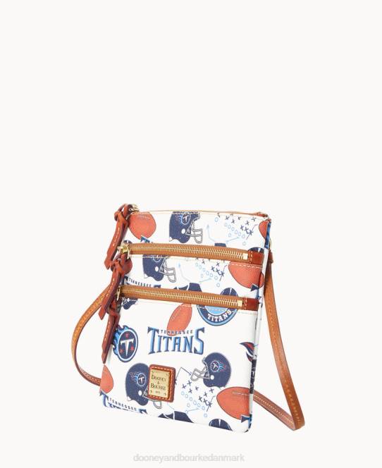 Dooney & Bourke nfl n s tredobbelt lynlås crossbody JV0J1932 poser titaner