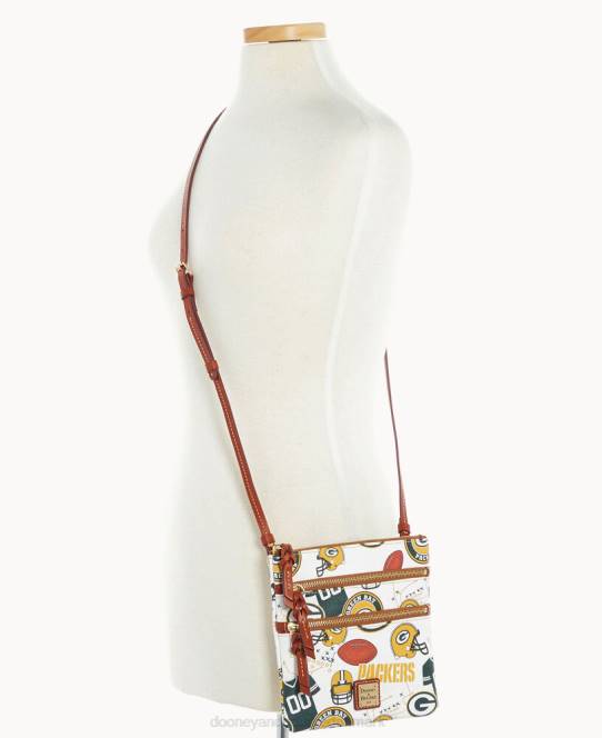 Dooney & Bourke nfl n s tredobbelt lynlås crossbody JV0J1941 poser pakkerier