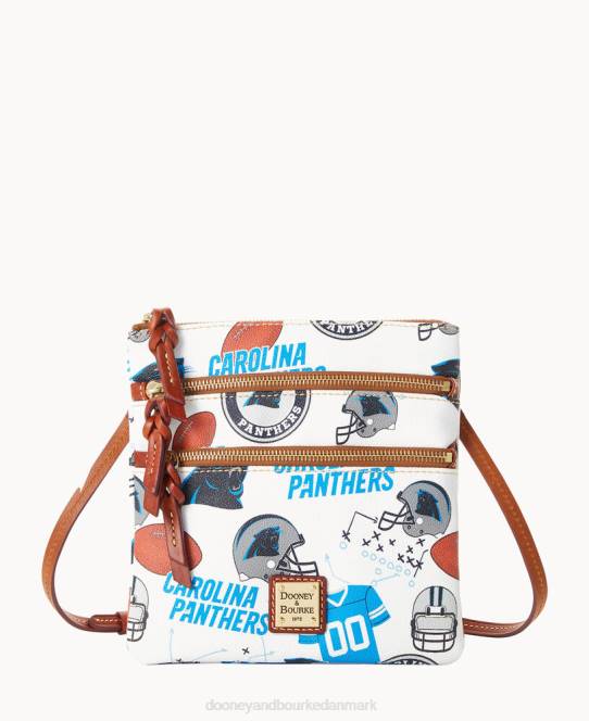 Dooney & Bourke nfl n s tredobbelt lynlås crossbody JV0J1945 poser pantere
