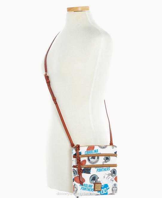 Dooney & Bourke nfl n s tredobbelt lynlås crossbody JV0J1945 poser pantere