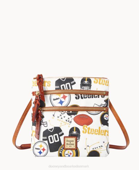 Dooney & Bourke nfl n s tredobbelt lynlås crossbody JV0J1953 poser stålere