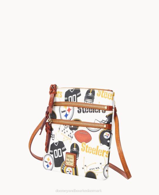Dooney & Bourke nfl n s tredobbelt lynlås crossbody JV0J1953 poser stålere