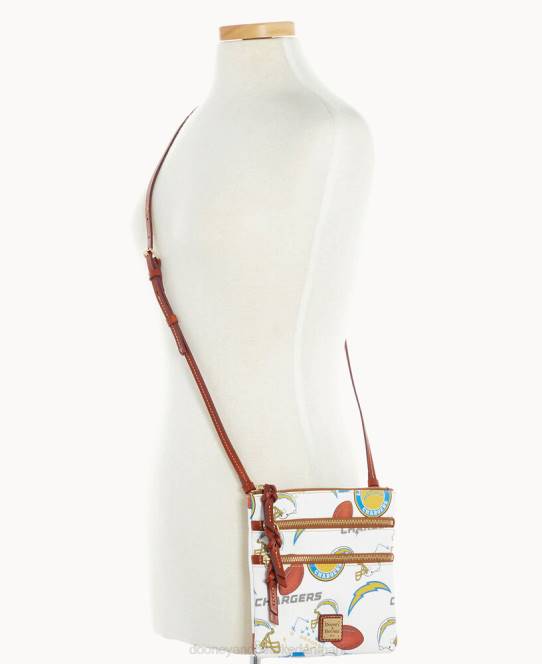 Dooney & Bourke nfl n s tredobbelt lynlås crossbody JV0J1976 poser opladere