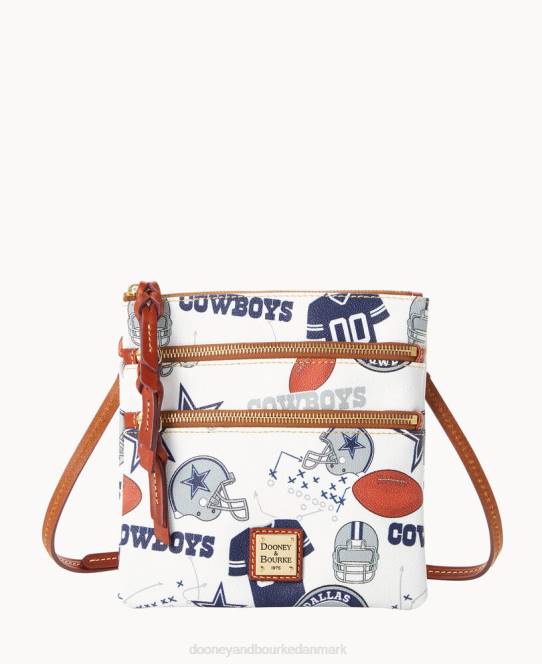 Dooney & Bourke nfl n s tredobbelt lynlås crossbody JV0J2009 poser cowboys