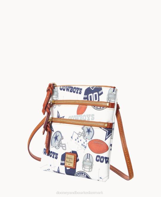 Dooney & Bourke nfl n s tredobbelt lynlås crossbody JV0J2009 poser cowboys