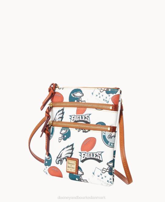 Dooney & Bourke nfl n s tredobbelt lynlås crossbody JV0J2012 poser ørne
