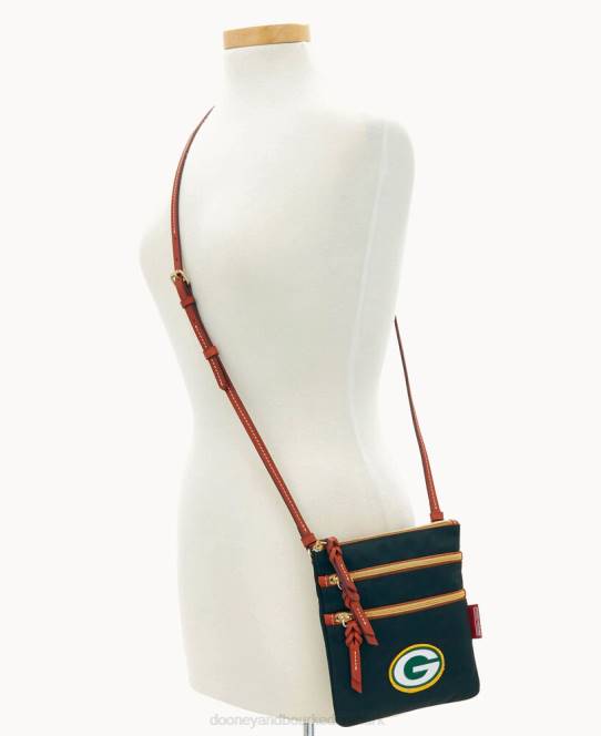 Dooney & Bourke nfl n s tredobbelt lynlås w id holder JV0J1985 poser pakkerier