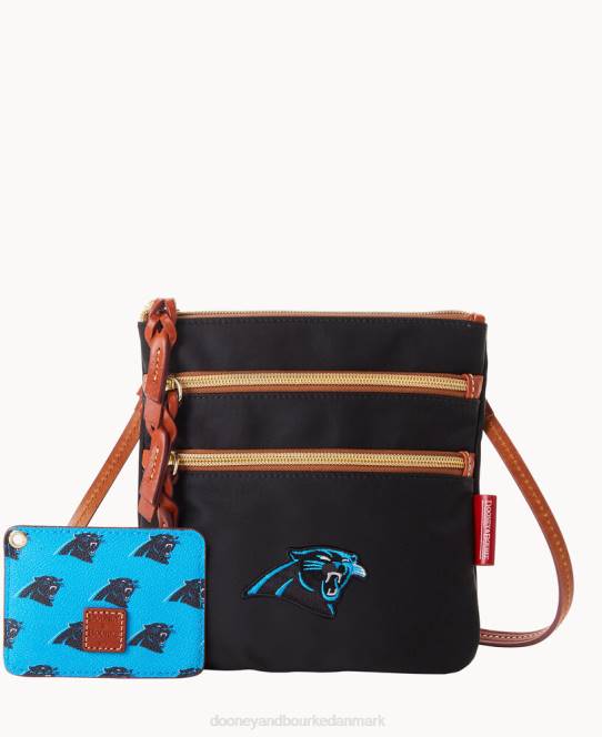 Dooney & Bourke nfl n s tredobbelt lynlås w id holder JV0J1988 poser pantere