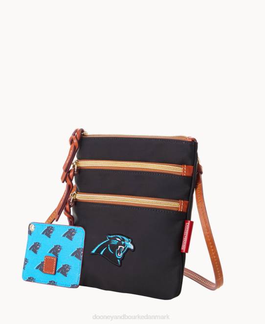 Dooney & Bourke nfl n s tredobbelt lynlås w id holder JV0J1988 poser pantere