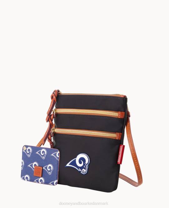 Dooney & Bourke nfl n s tredobbelt lynlås w id holder JV0J1994 poser væddere