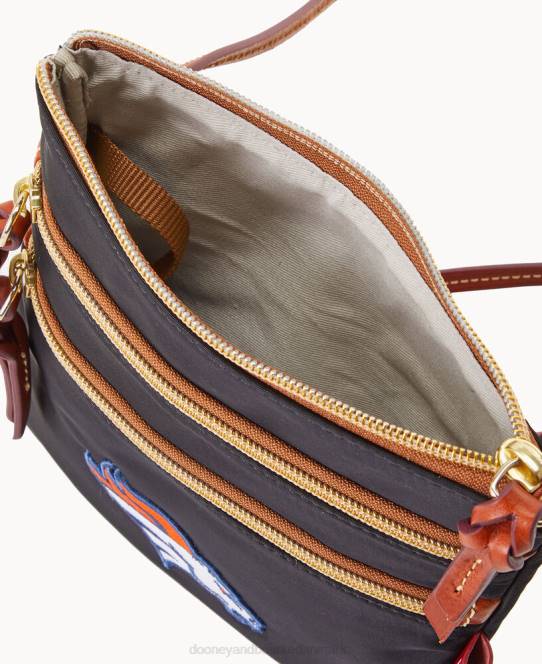Dooney & Bourke nfl n s tredobbelt lynlås w id holder JV0J1997 poser broncos