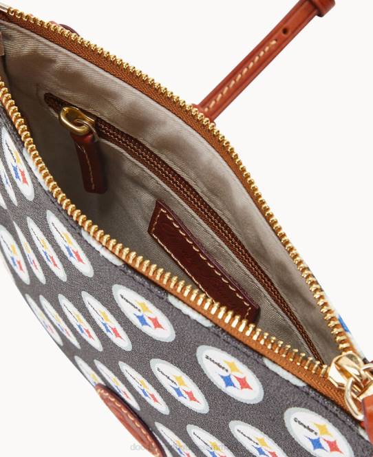 Dooney & Bourke nfl nord syd top zip crossbody JV0J2513 poser stålere