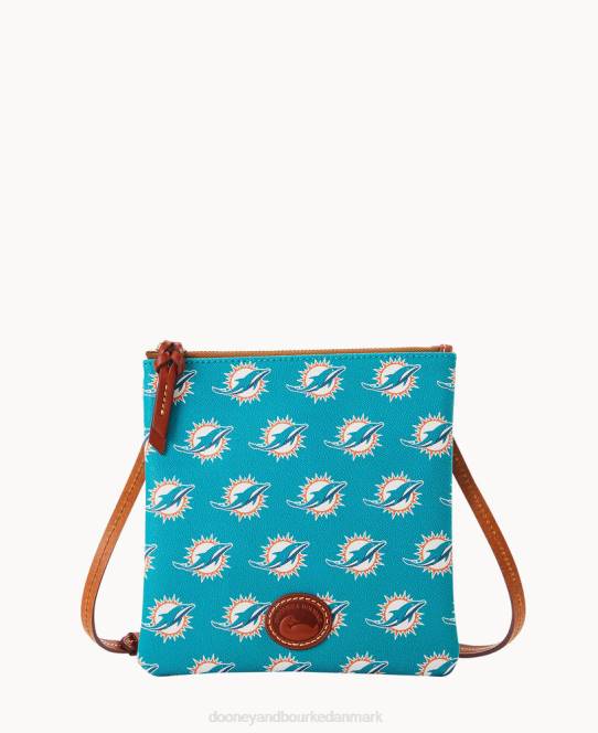 Dooney & Bourke nfl nord syd top zip crossbody JV0J2729 poser delfiner