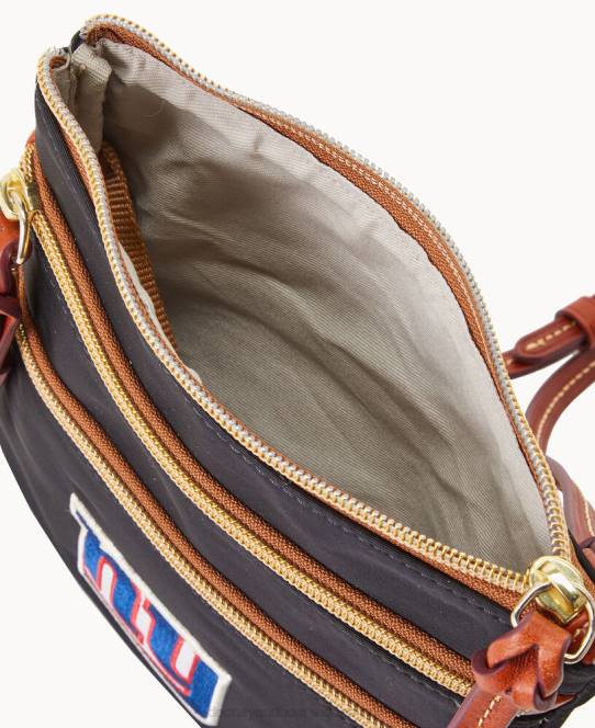 Dooney & Bourke nfl ny n s tredobbelt lynlås w id holder JV0J1979 poser kæmper