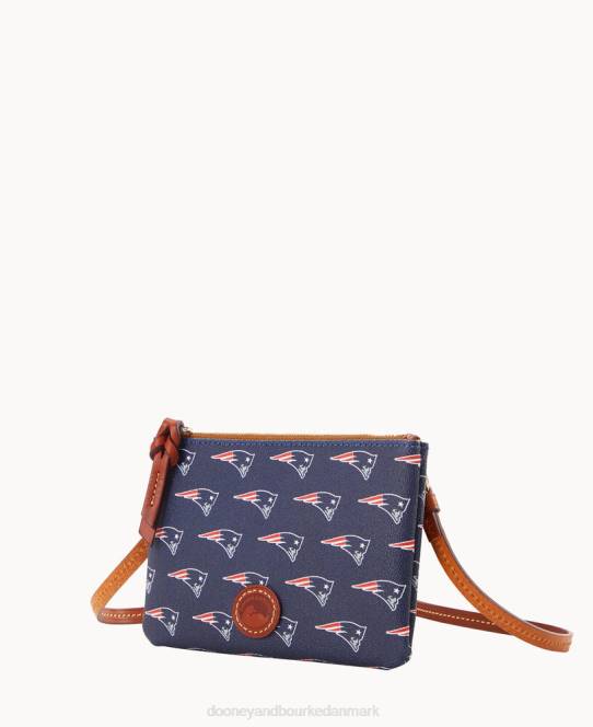Dooney & Bourke nfl top crossbody med lynlås JV0J2700 poser patrioter