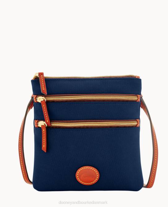 Dooney & Bourke nylon nord syd tredobbelt lynlås JV0J2417 poser flåde
