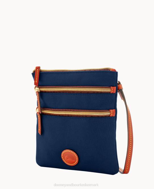 Dooney & Bourke nylon nord syd tredobbelt lynlås JV0J2417 poser flåde