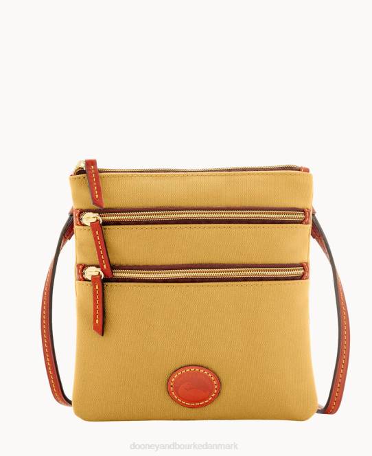 Dooney & Bourke nylon nord syd tredobbelt lynlås JV0J2419 poser kaki