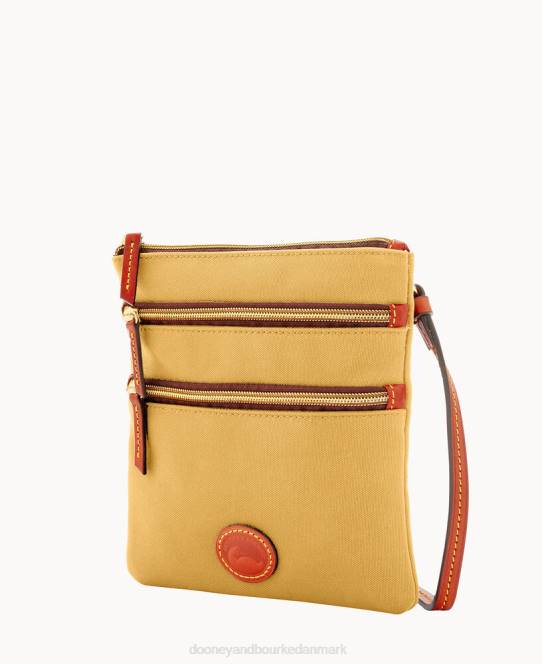 Dooney & Bourke nylon nord syd tredobbelt lynlås JV0J2419 poser kaki