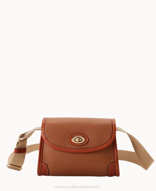 Dooney & Bourke pebble grain 18mickey crossbody JV0J2682 poser karamel
