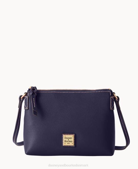 Dooney & Bourke saffiano crossbody-pose JV0J1534 poser marine