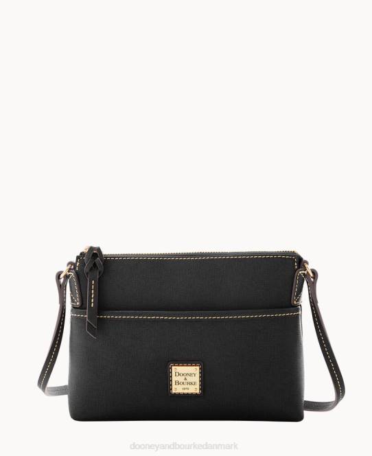 Dooney & Bourke saffiano ingefær crossbody JV0J2320 poser sort