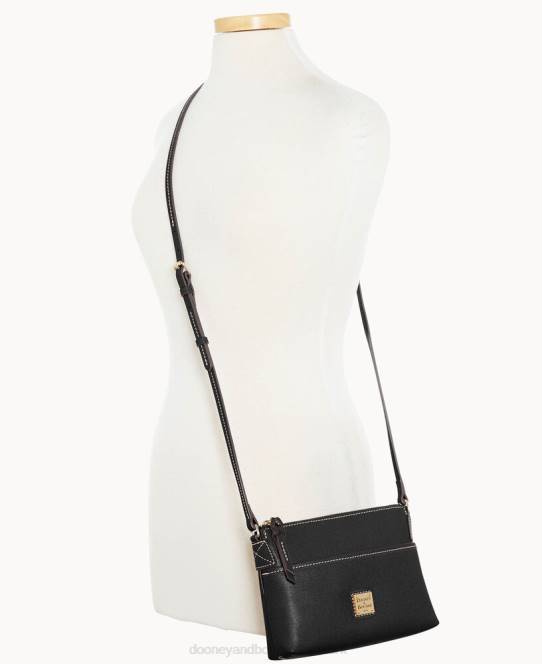 Dooney & Bourke saffiano ingefær crossbody JV0J2320 poser sort