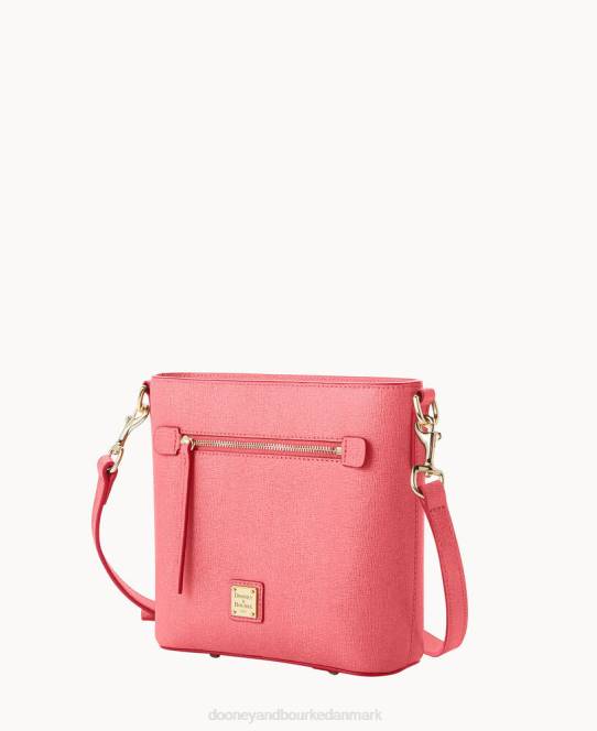 Dooney & Bourke saffiano lille crossbody med lynlås JV0J1603 poser tyggegummi