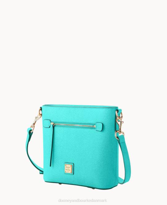 Dooney & Bourke saffiano lille crossbody med lynlås JV0J1606 poser mynte