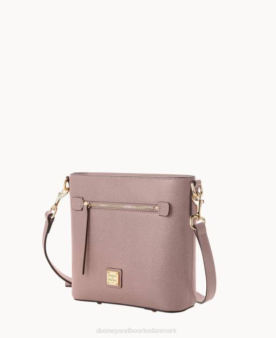 Dooney & Bourke saffiano lille crossbody med lynlås JV0J1612 poser østers