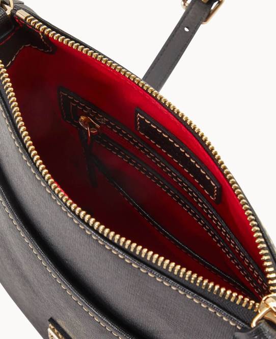 Dooney & Bourke saffiano lille hverdags crossbody JV0J2815 poser sort