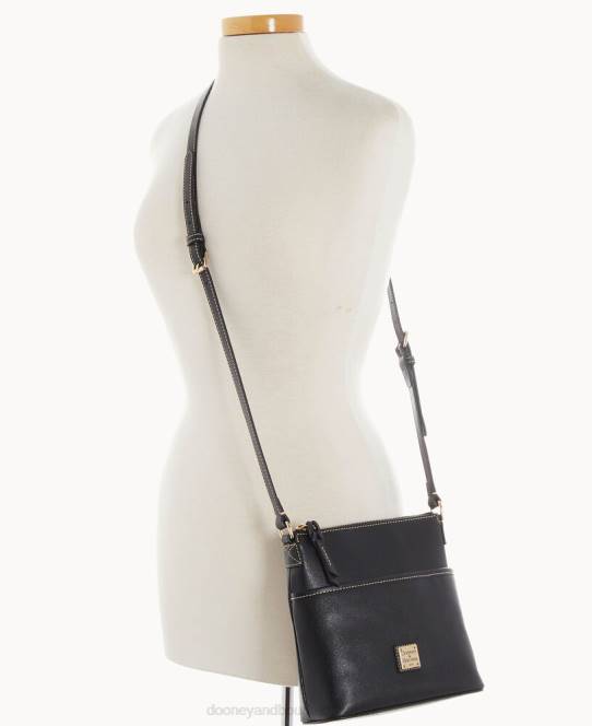 Dooney & Bourke saffiano lille hverdags crossbody JV0J2815 poser sort