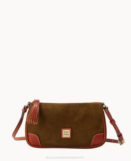 Dooney & Bourke slank crossbody i ruskind JV0J2556 poser oliven