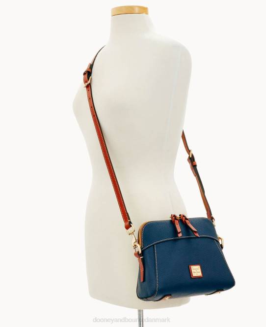 Dooney & Bourke småsten korn cameron crossbody JV0J2141 poser midnatsblå