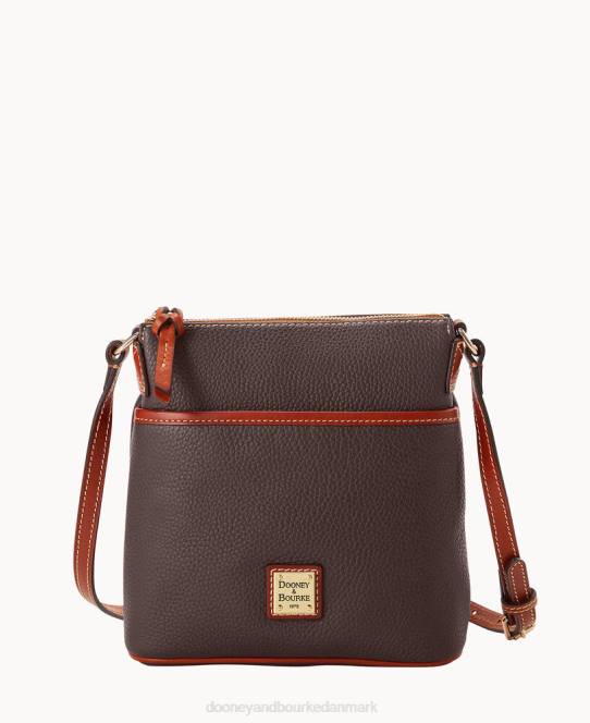 Dooney & Bourke småsten korn lille hverdag crossbody JV0J2578 poser brun tmoro
