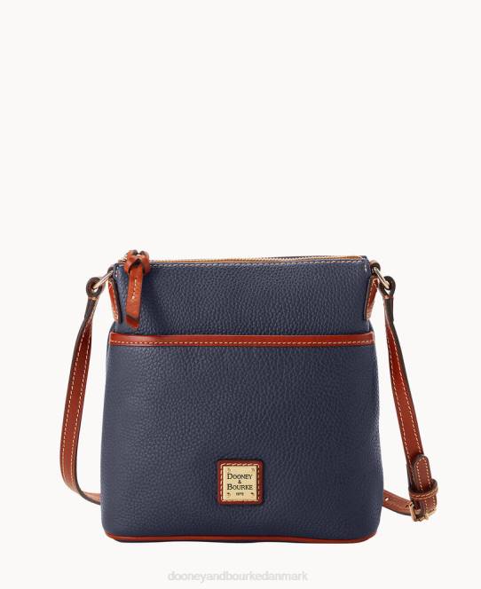 Dooney & Bourke småsten korn lille hverdag crossbody JV0J2583 poser midnatsblå