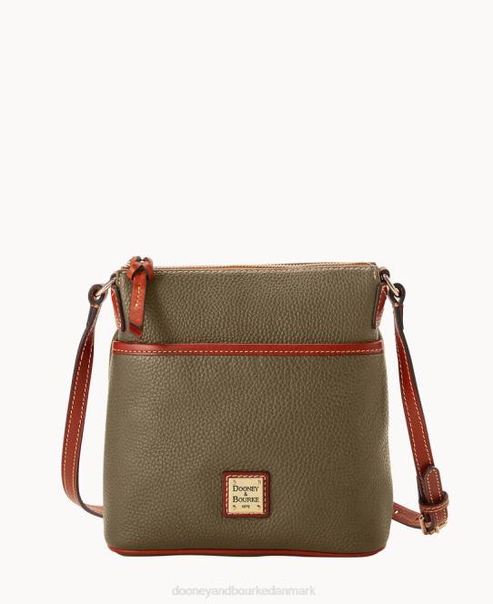 Dooney & Bourke småsten korn lille hverdag crossbody JV0J2584 poser oliven