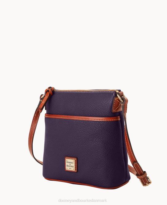 Dooney & Bourke småsten korn lille hverdag crossbody JV0J2587 poser blomme vin