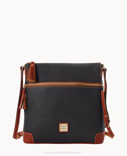 Dooney & Bourke småsten korn stor kvast crossbody JV0J2539 poser sort