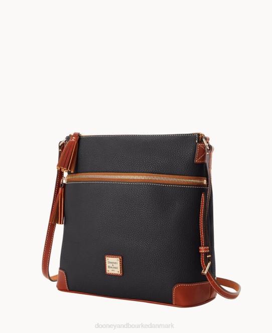 Dooney & Bourke småsten korn stor kvast crossbody JV0J2539 poser sort