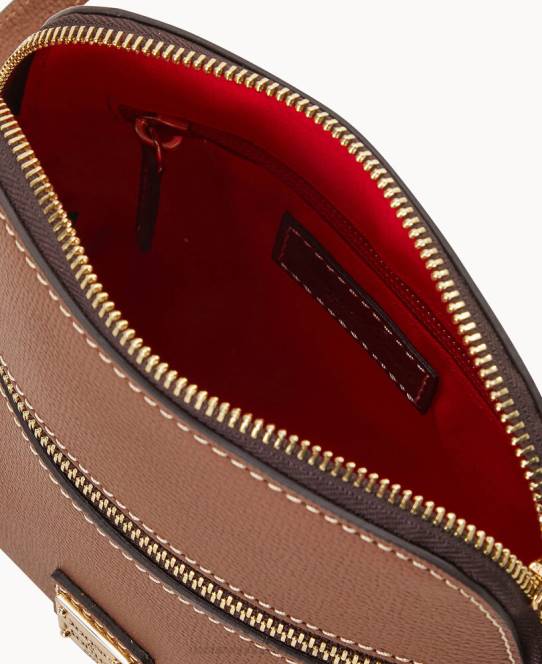 Dooney & Bourke sorrento lynlås kuppel crossbody JV0J2571 poser bark