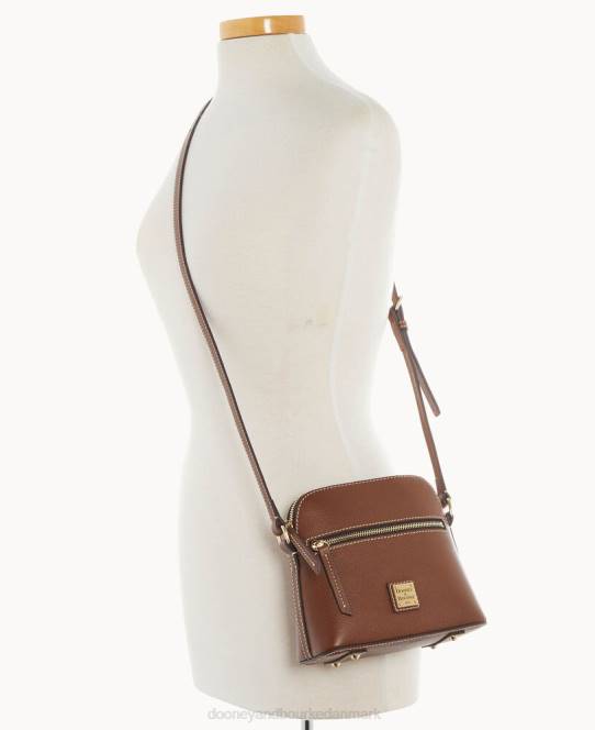 Dooney & Bourke sorrento lynlås kuppel crossbody JV0J2571 poser bark