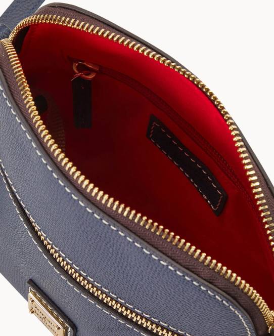 Dooney & Bourke sorrento lynlås kuppel crossbody JV0J2573 poser midnatsblå
