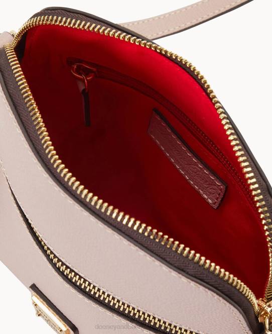 Dooney & Bourke sorrento lynlås kuppel crossbody JV0J2574 poser champignon