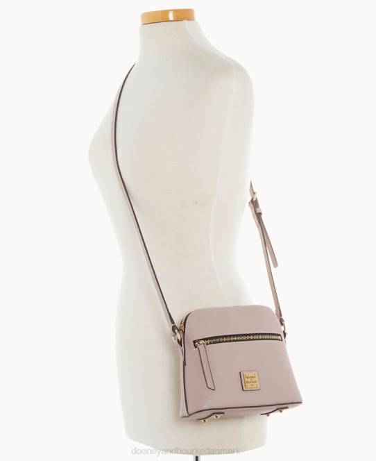 Dooney & Bourke sorrento lynlås kuppel crossbody JV0J2574 poser champignon