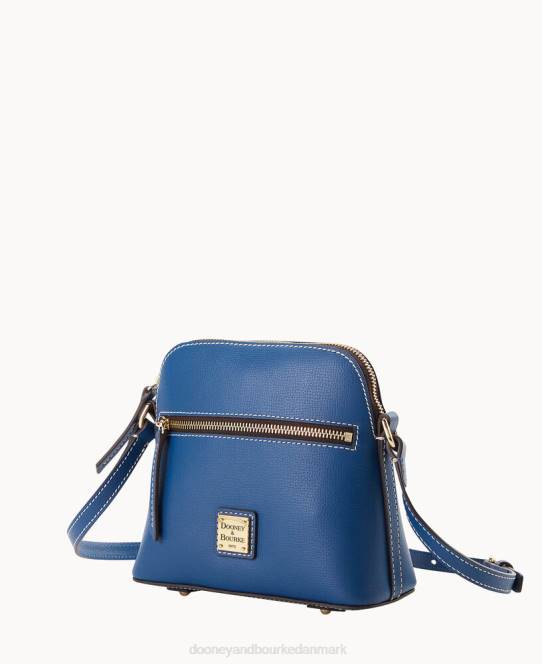 Dooney & Bourke sorrento lynlås kuppel crossbody JV0J2575 poser stål blå