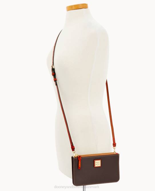 Dooney & Bourke stenkorn ella crossbody JV0J3063 poser brun tmoro